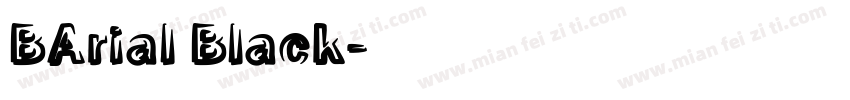 BArial Black字体转换